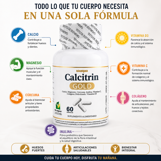 Calcitrin Gold Para Huesos y Articulaciones