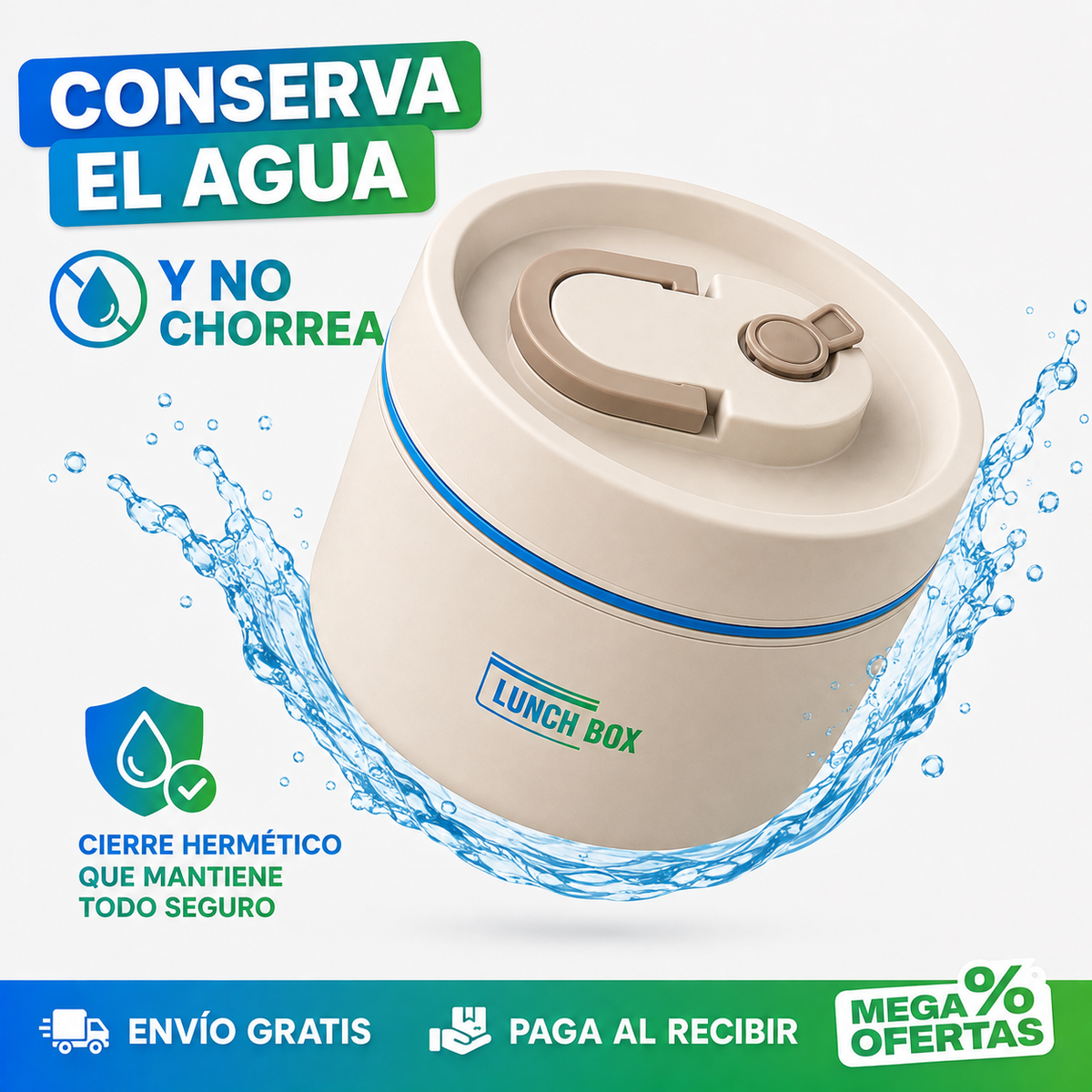 Lonchera Portatil De Acero Inoxidable